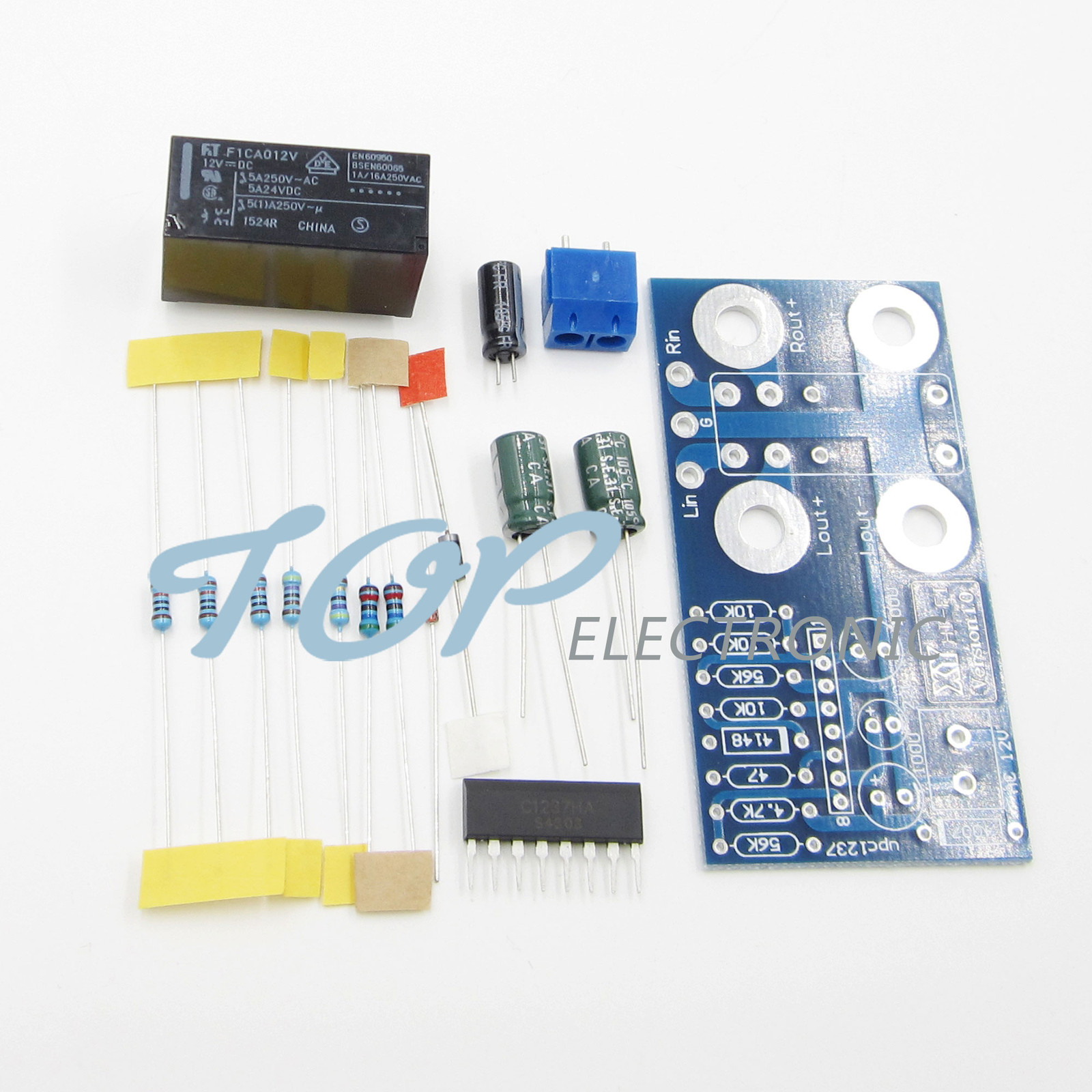 Dual channel UPC1237 Speaker Protection Board DC Boot Delay Protection DIY Kit