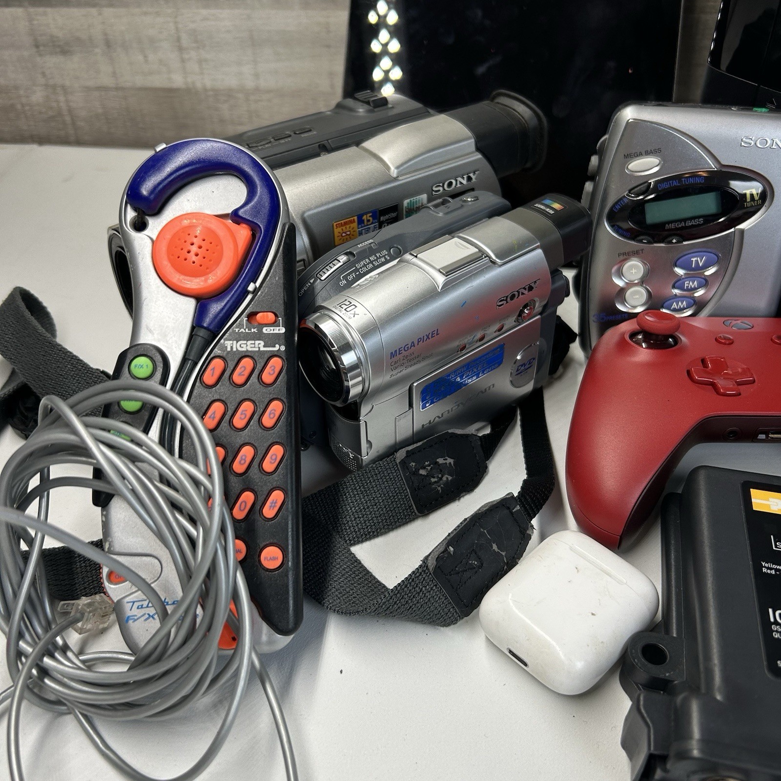 Sony Apple Bundle Lot of Cameras Xbox Walkman iPad Electronics UNTESTED