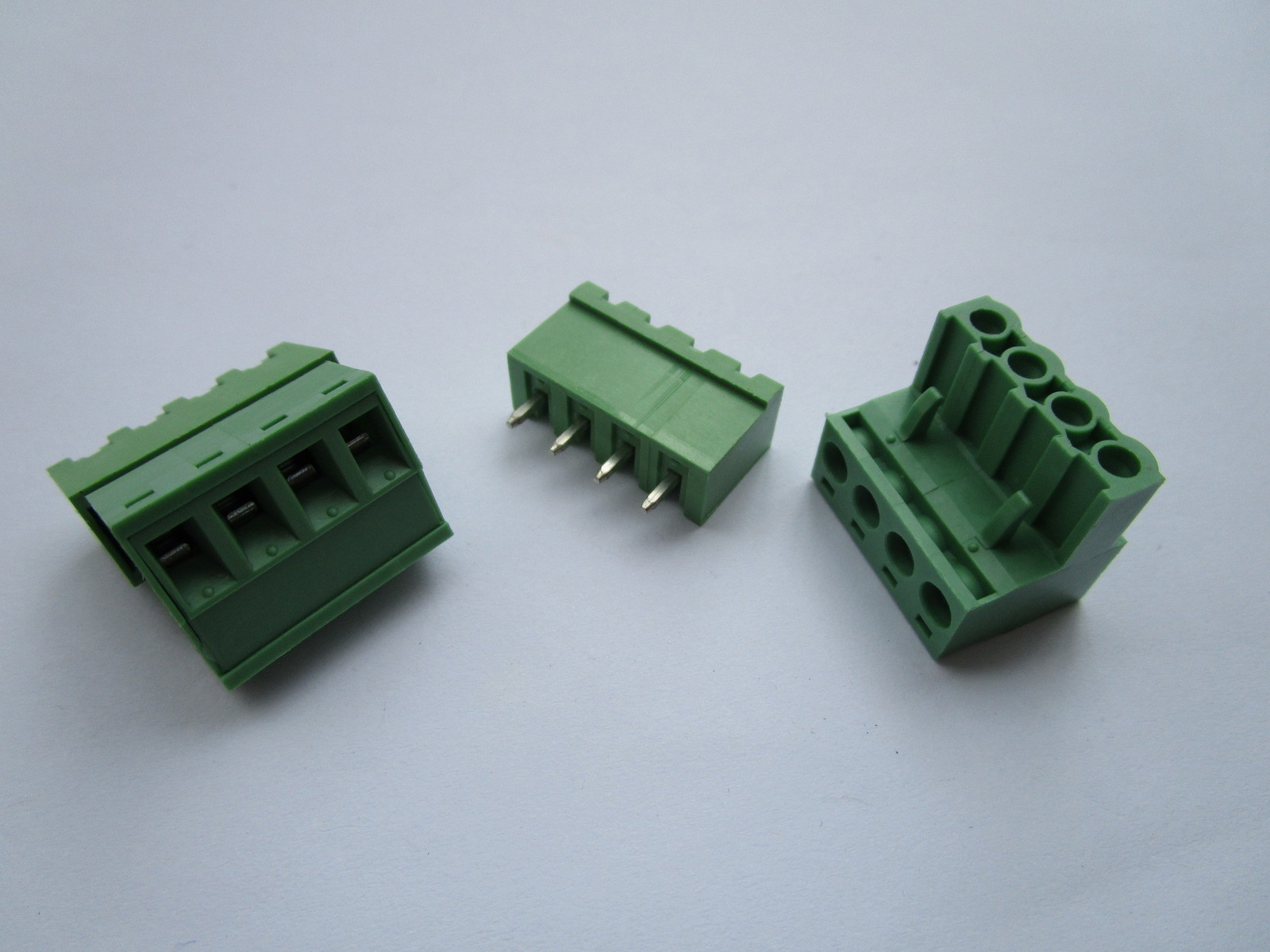 50 pcs 5.08mm Close Straight 4 pin Screw Terminal Block Connector Pluggable Type