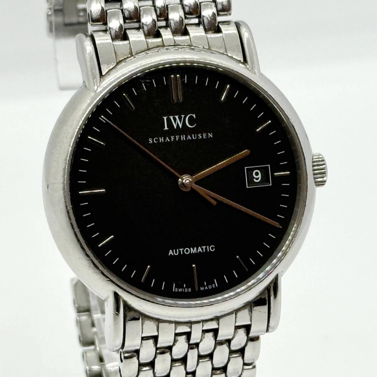 IWC Schaffhausen Watch Portofino -7s/d IW353306 Black Automatic Men’s Working