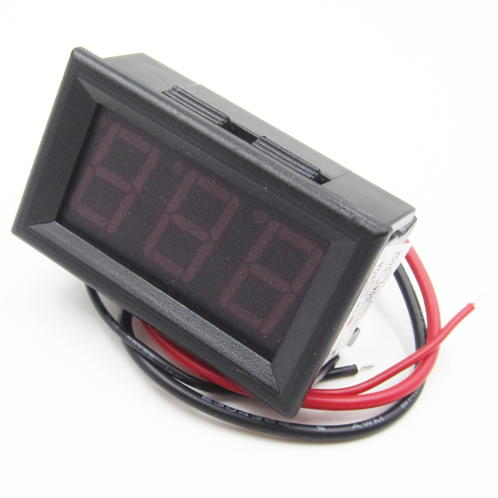 Red LED Panel Meter DC 0 To 10A AL Mini Digital Ammeter