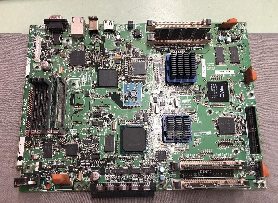 SHARP COPIER CONTROL MAIN BOARD X167376 REV 2.1 WITH FLASH AND MEMORY