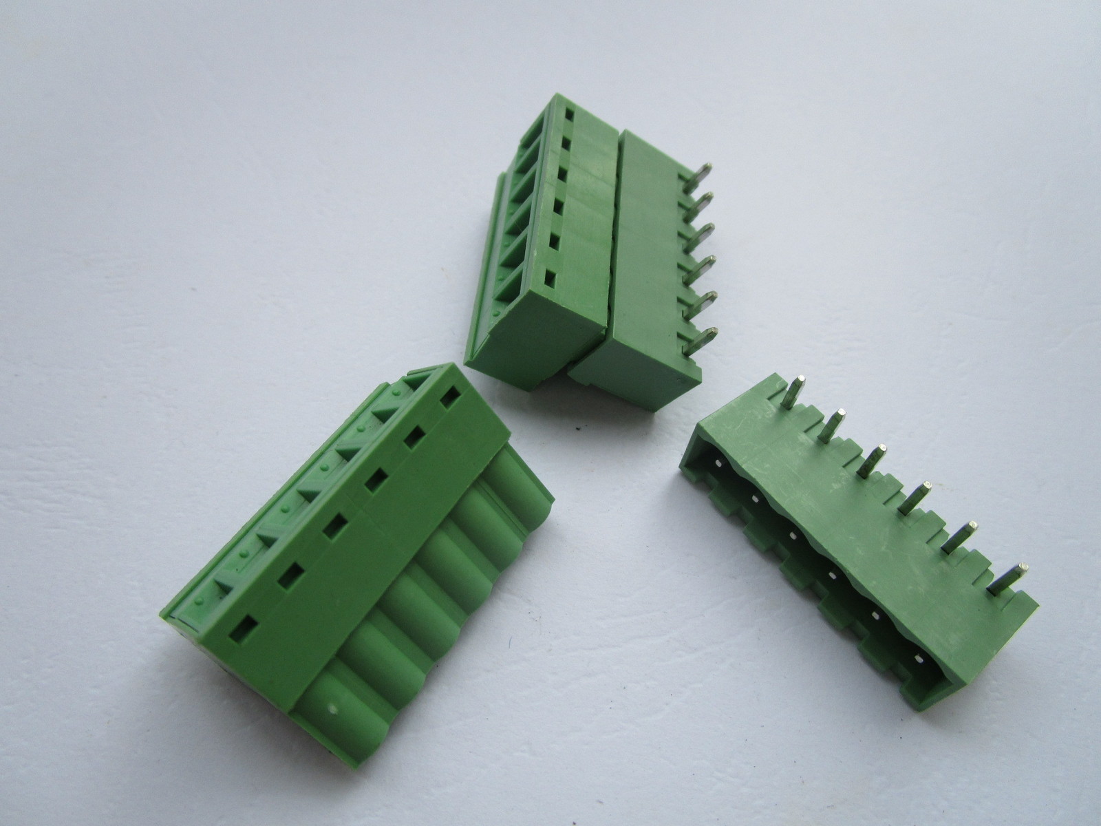 160 pcs Close Angle 6 pin 5.08mm Screw Terminal Block Connector Plugbale Type