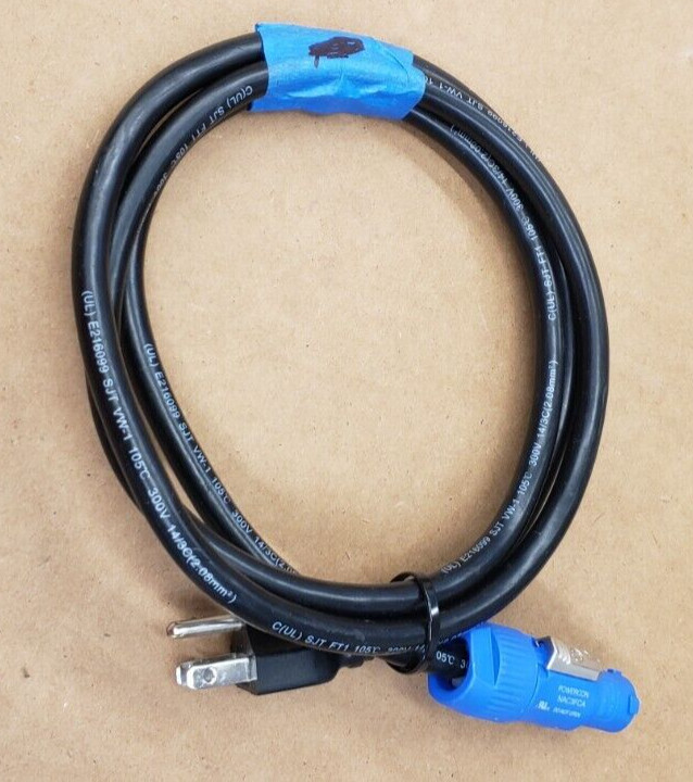 NEUTRIK POWERCON NAC3FCA 14/3 300V SJT Cable 5ft