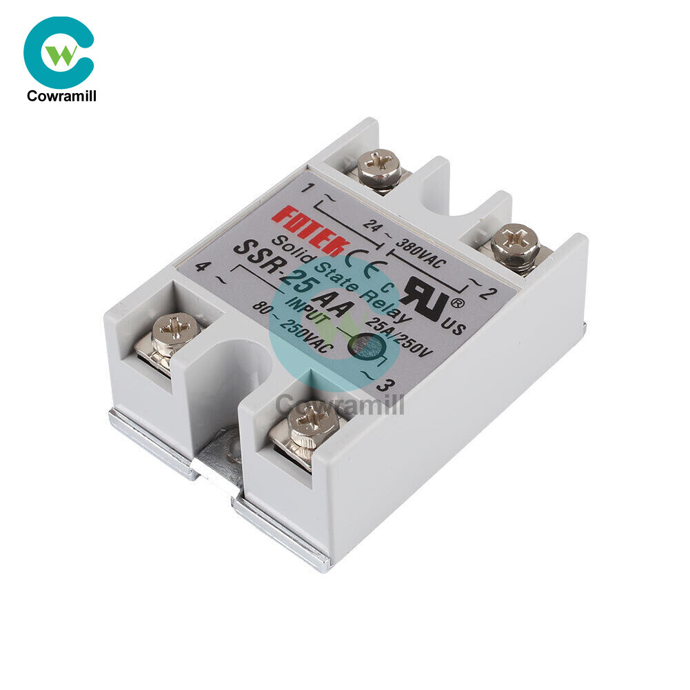 SSR-25AA AC-AC 25A 80-250VAC 24-380VAC FOTEK Soild State Relay Module