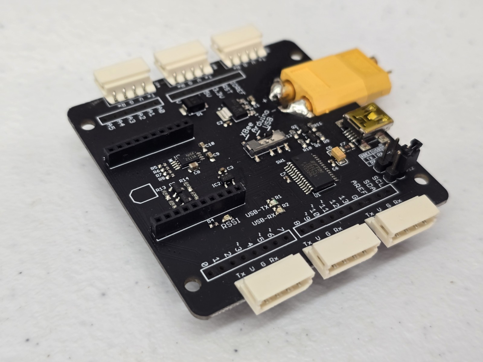 Lynxmotion SES-V2 LSS Adapter Serial & Power Distribution Board (LSS-ADA)