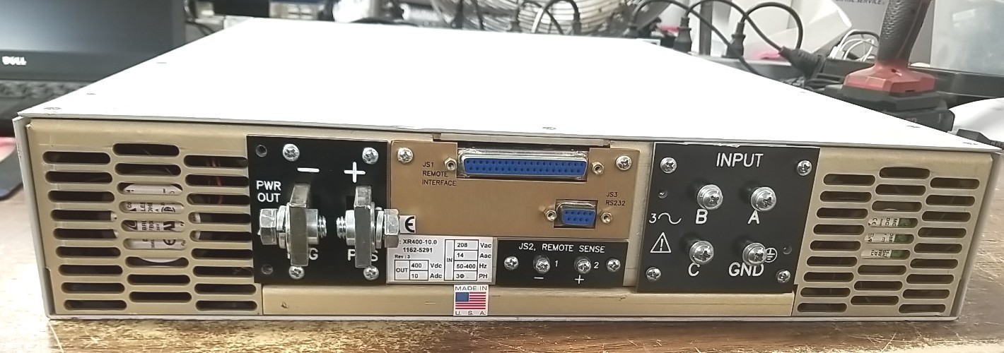 Magna-Power XR400-10 400v DC 10A Vin=240V AC 14A 3phase