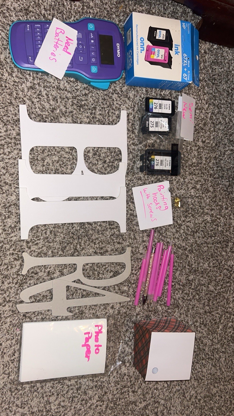 Pen+Gear Trailmaker Dymo HP Mood Mixed Lot Notebooks Ink Label Maker Paper