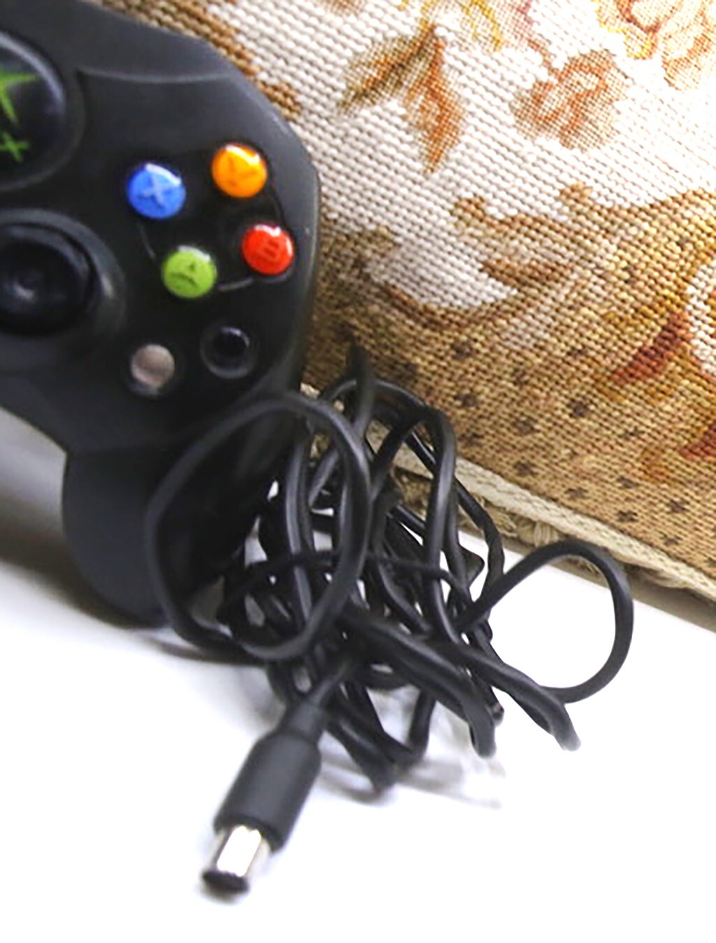 XBOX ORIGINAL CONTROLLER S BLACK WIRE WITH BREAK-AWAY CORD