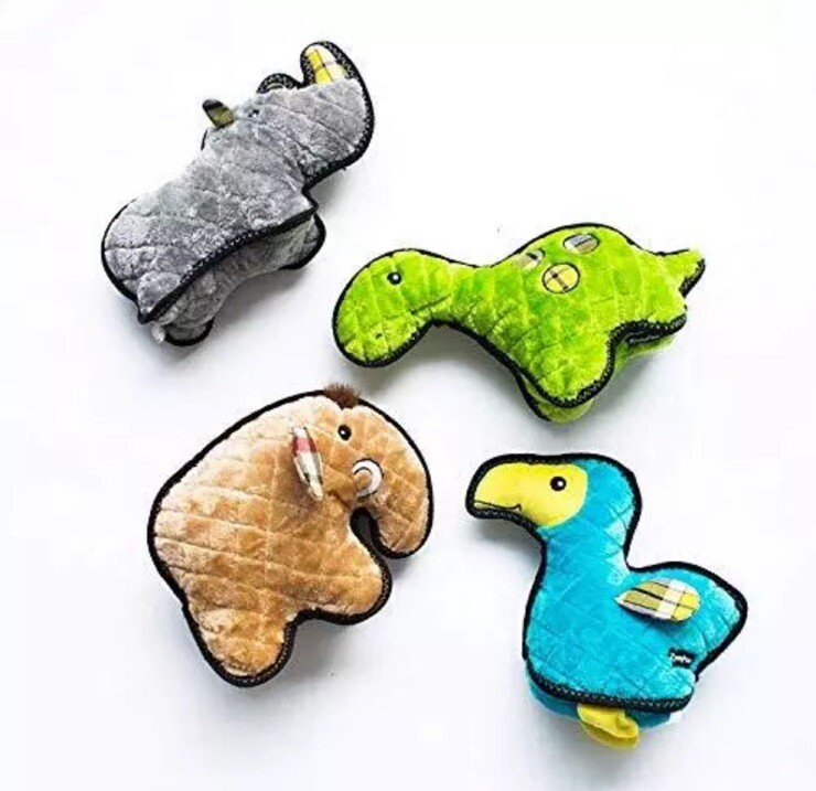 Zippy Paws Z-Stitch Grunterz Durable Dog Toy – Ronny the Rhino