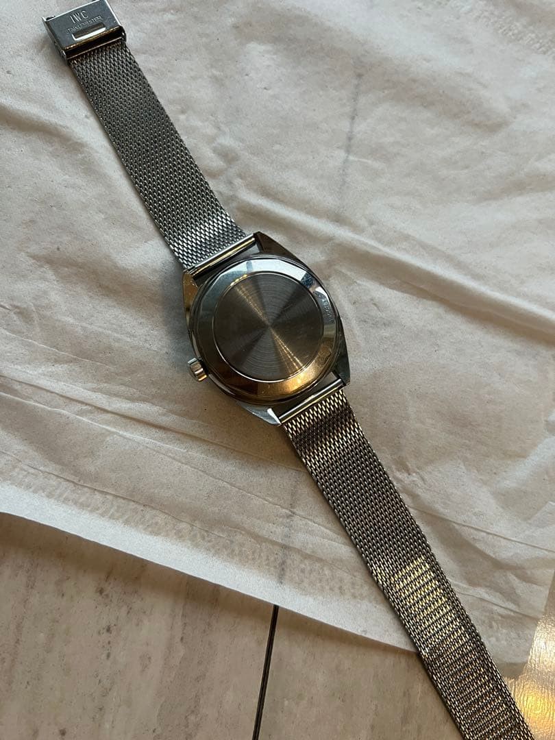 IWC Wristwatch Yacht Club Old Intermesh Original Bracelet Automatic Date