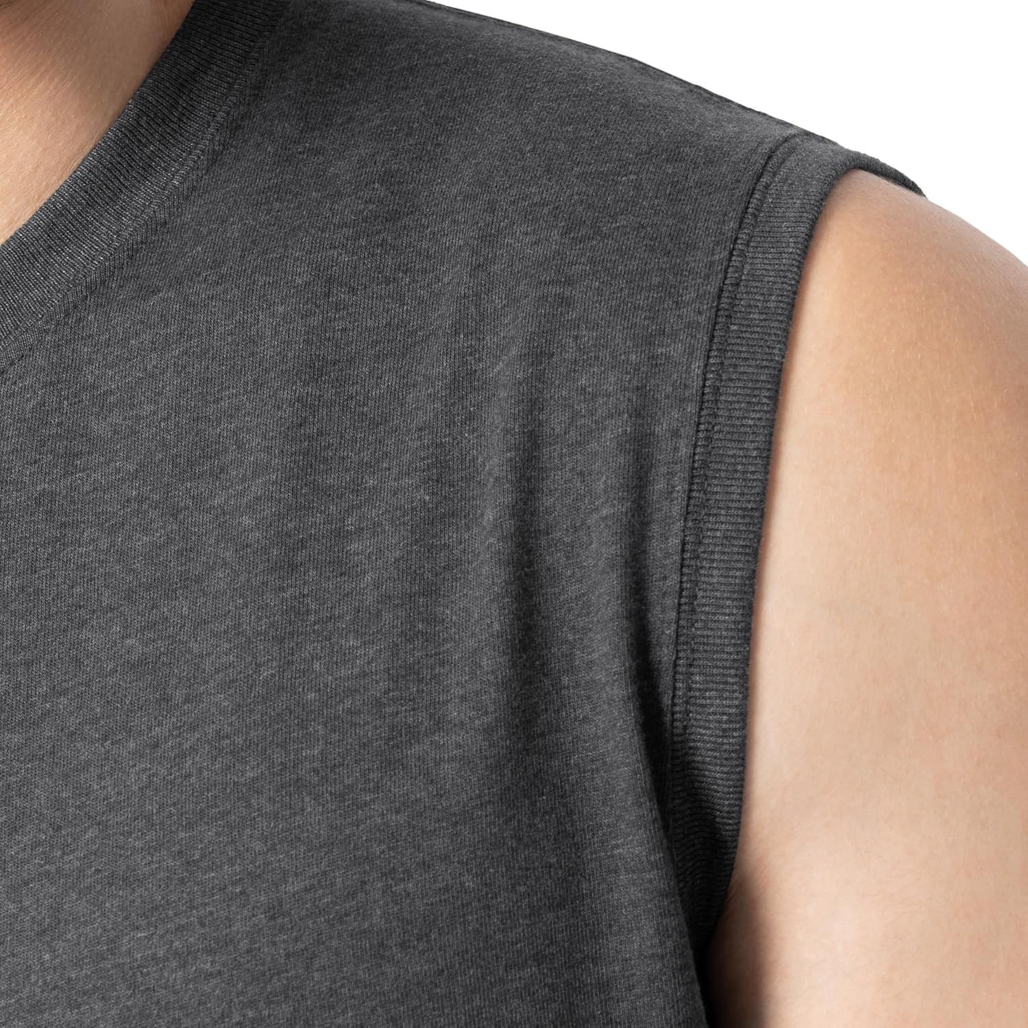 Fruit of The Loom Men’s Eversoft Cotton Sleeveless T Shirts, Breathable & Moistu