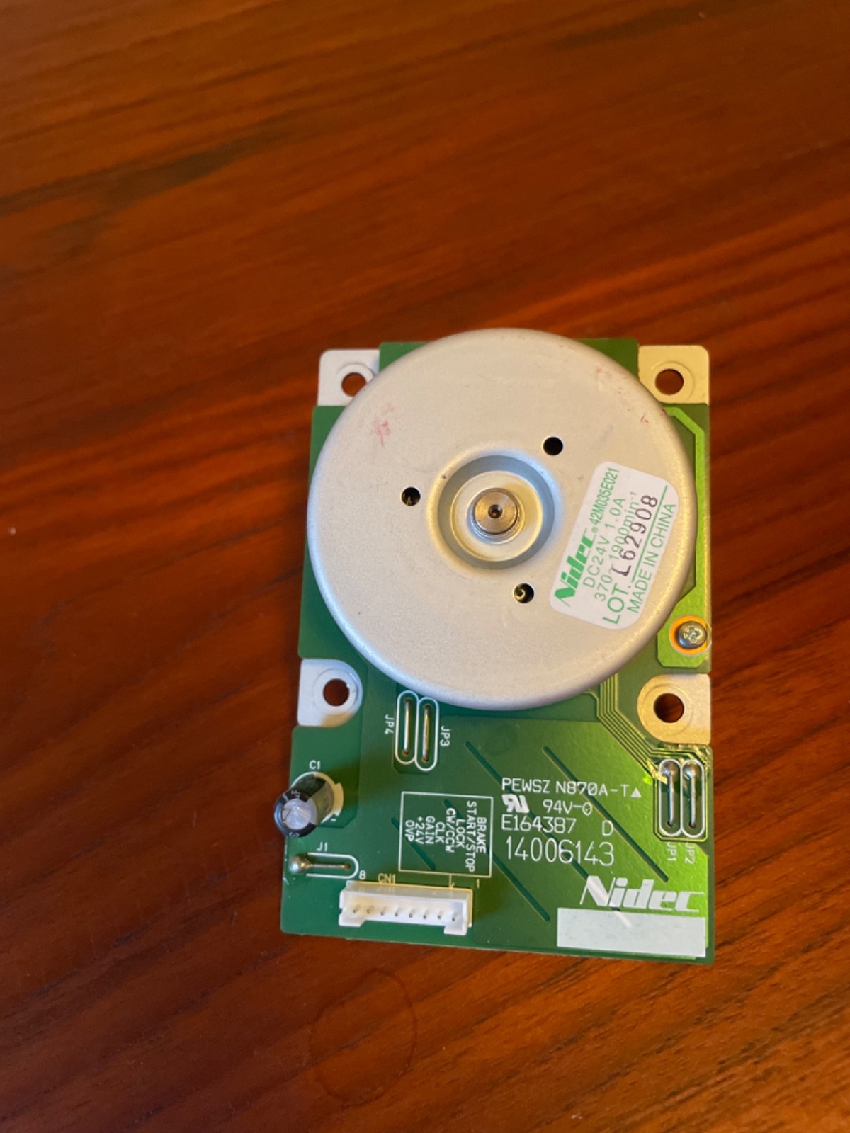 NIDEC MOTOR 42M035E021 DC24V E164387 14006143 – Free Shipping
