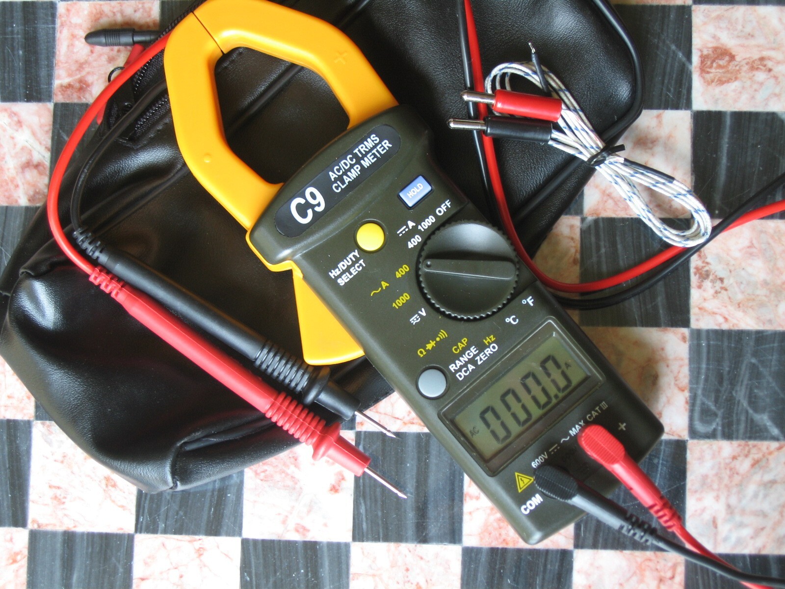AC HVAC Tool Kit: Deep Vacuum Pump +Manifold Gauge Set R410a+Clamp meter Tester