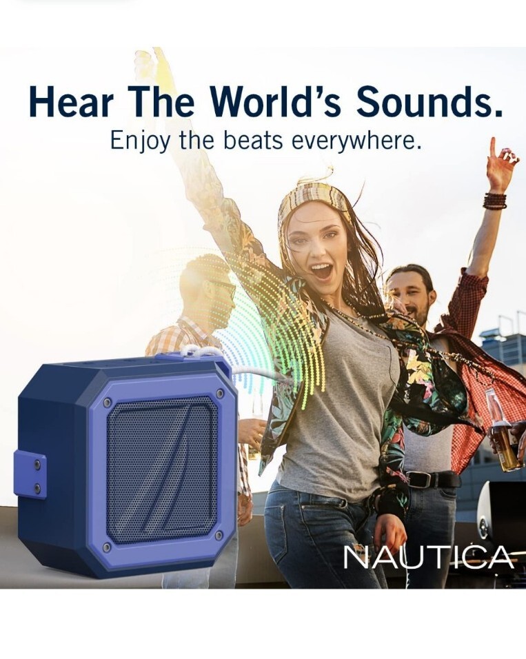 Nautica Speaker S100 with Nautica blue Cologne bundle.
