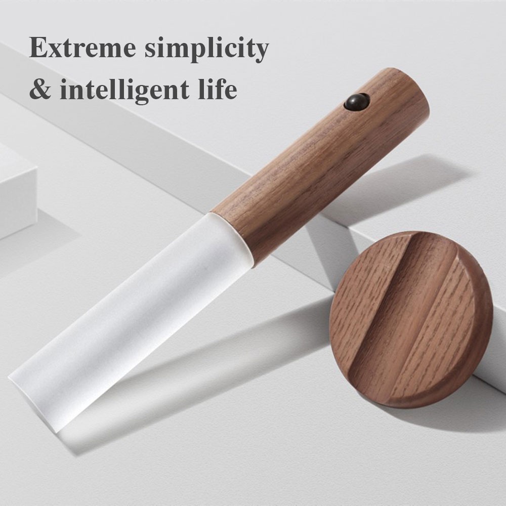 Wood Motion Sensor Night Light | Rechargeable LED Wireless Long Battery Life