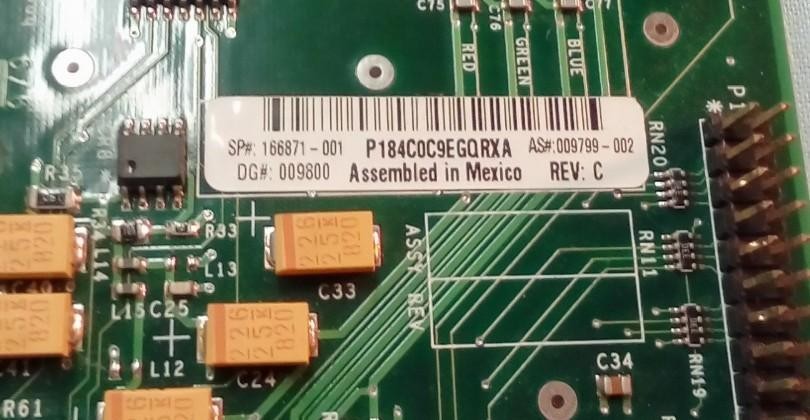 Compaq ATI Rage Pro Turbo AGP 166871-001 P184C0C9EGQRXA 009799-002 REV: C