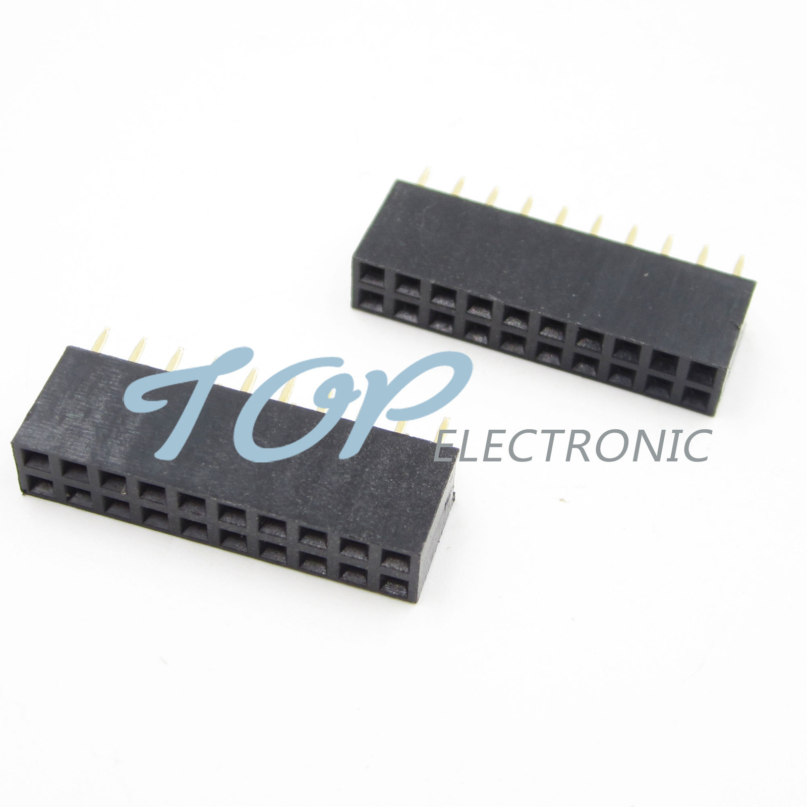 50PCS 2×10 20Pin 2.54mm Double Row Female Straight Header Pitch Socket Pin Strip