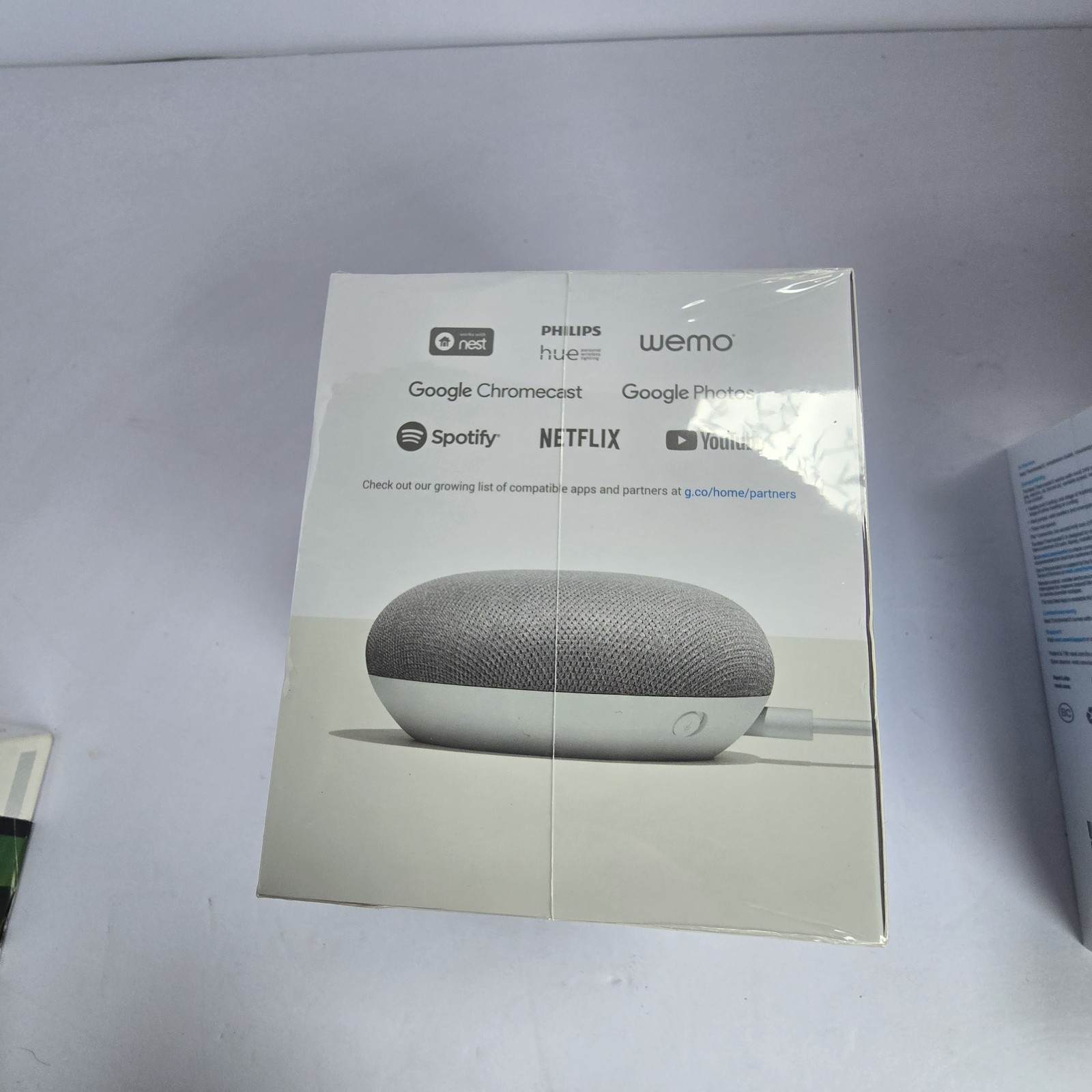 Google/Nest Smart Home 2-Item Lot: Google Home Mini Speaker + Nest Thermostat E