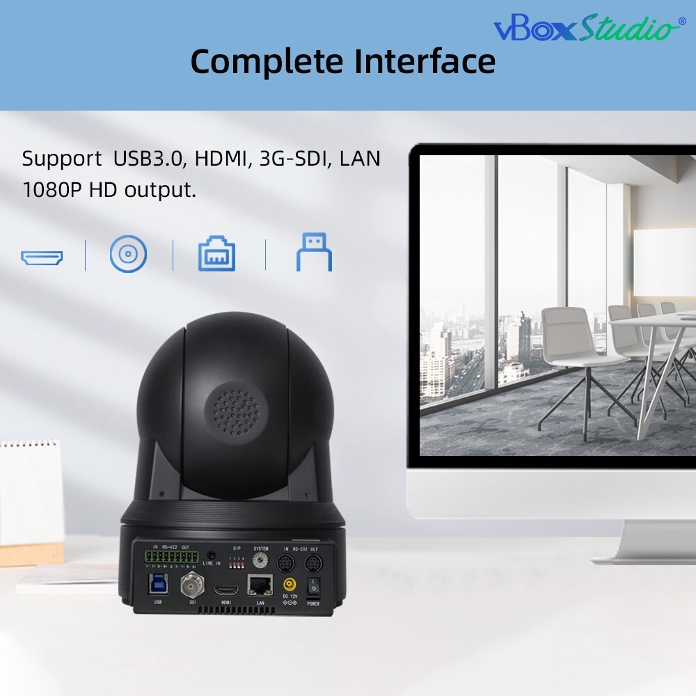 vBoxStudio® – ViZion D1 – PTZ NDI Camera FHD 20X
