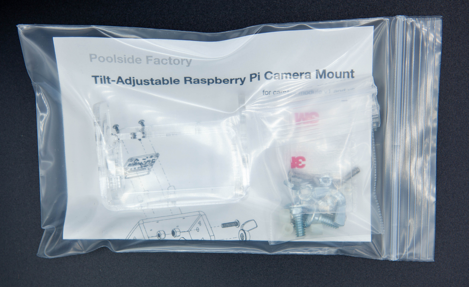 Tilt-Adjustable Mount for Raspberry Pi Camera Module