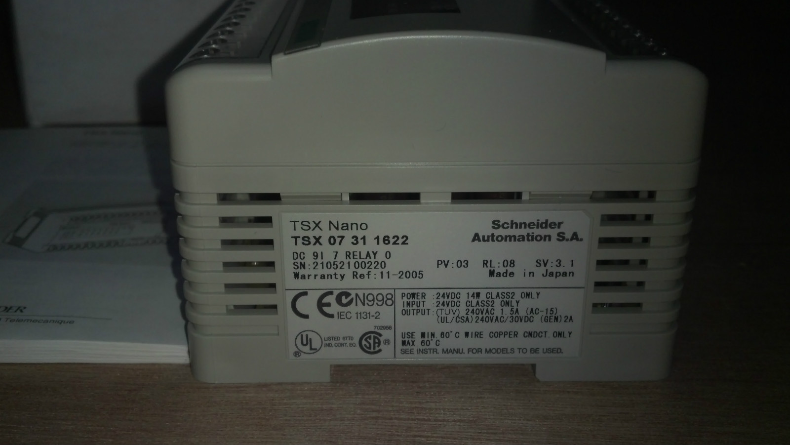 TSX07311622 Schneider Nano TSX-07-31-1648 / New in Original Packing Box