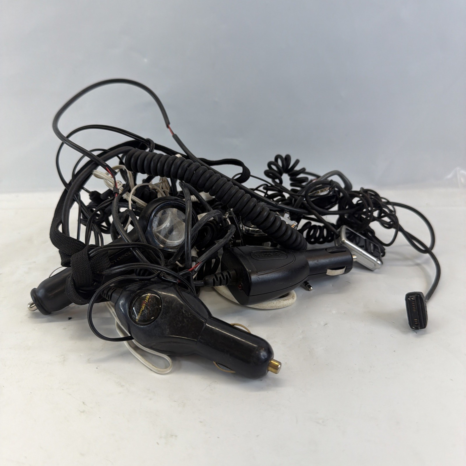Bulk Electronics Lot Car Chargers Headsets Cables Untested Parts Repair Mixed