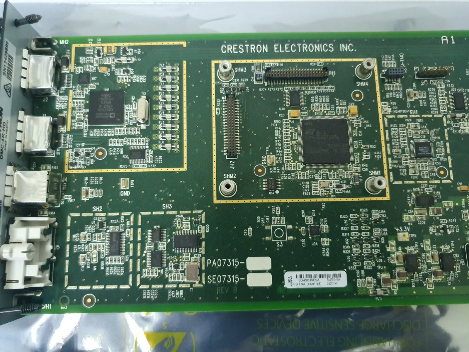 Crestron DMC-4K-HD PA07315/SE07315 REV PCB ,Used,Mexico&96077