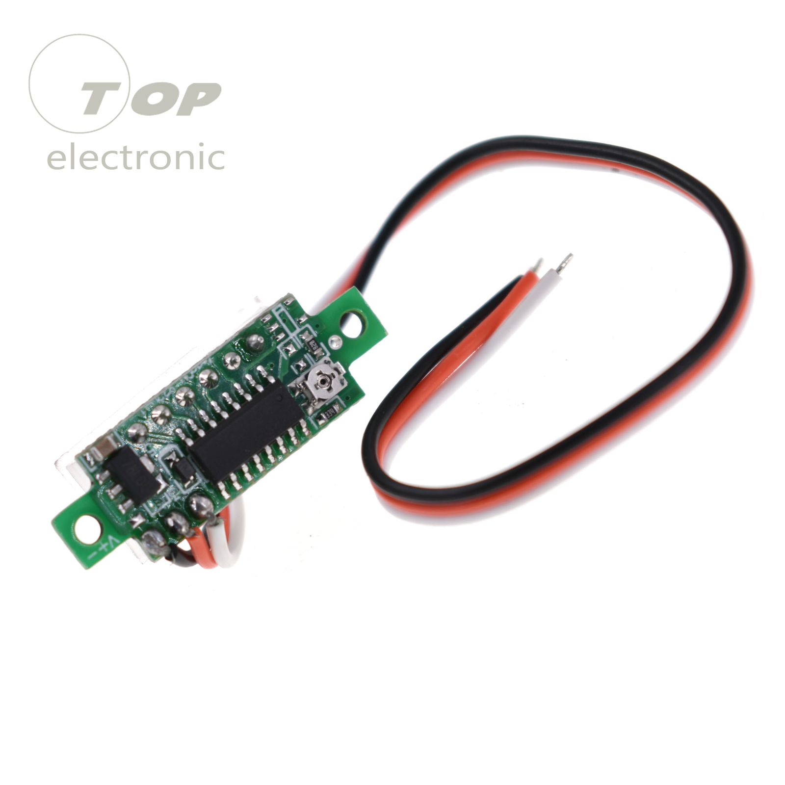 5PCS Mini DC 0-100V Yellow LED 3-Digital Display Voltage Voltmeter Panel Motor