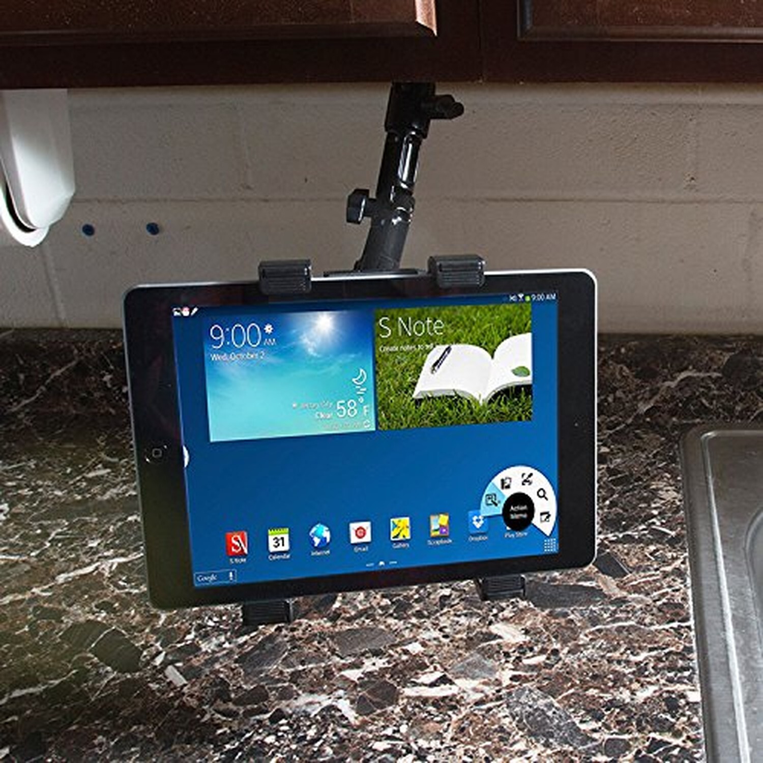 iBolt TabDock FixedPro 360 -Heavy Duty Metal 8″ Multi-Angle Drill Base Mount …