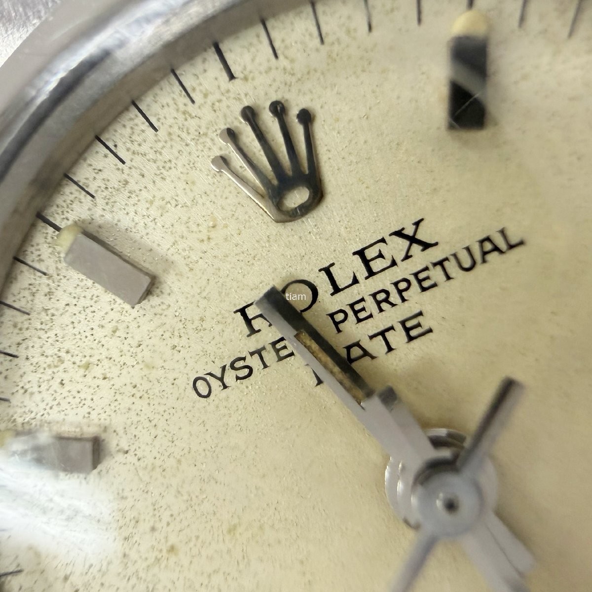 ROLEX 6516 Oyster Perpetual Date 1968 Automatic SS Silver