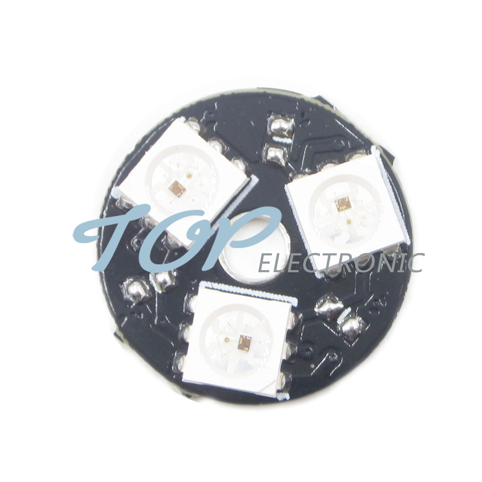 5PCS WS2812 3Bit 5V 5050 RGB LED Lamp Panel Board Round for Arduino