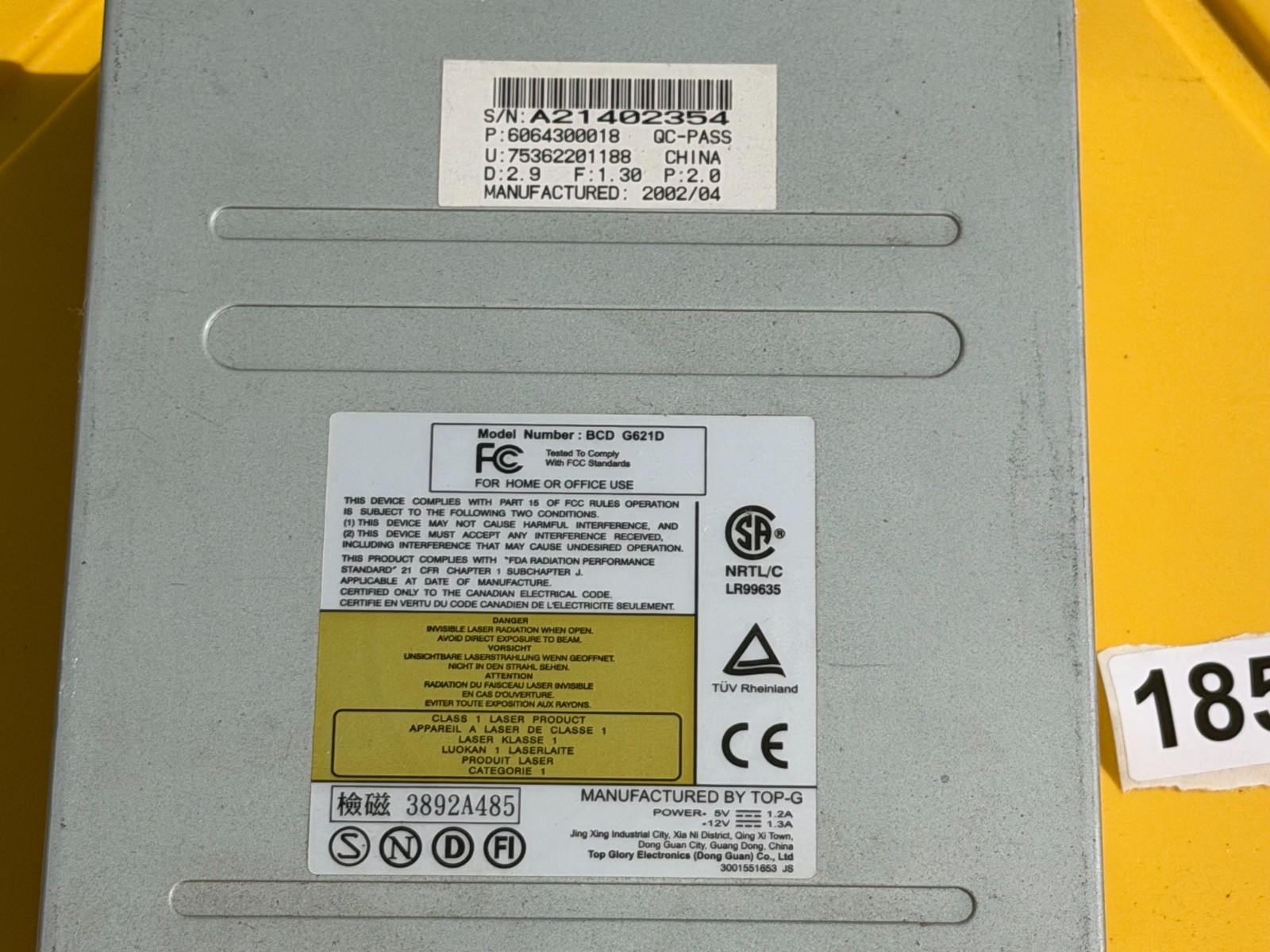 Top Glory/BCD G621D 5.25 Inch Internal IDE 56X Max – WORKS – REF 1850