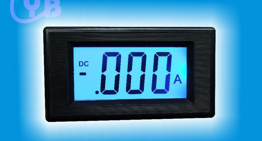 1Pcs Blue DC2mA LCD Digital AMP Panel Meter