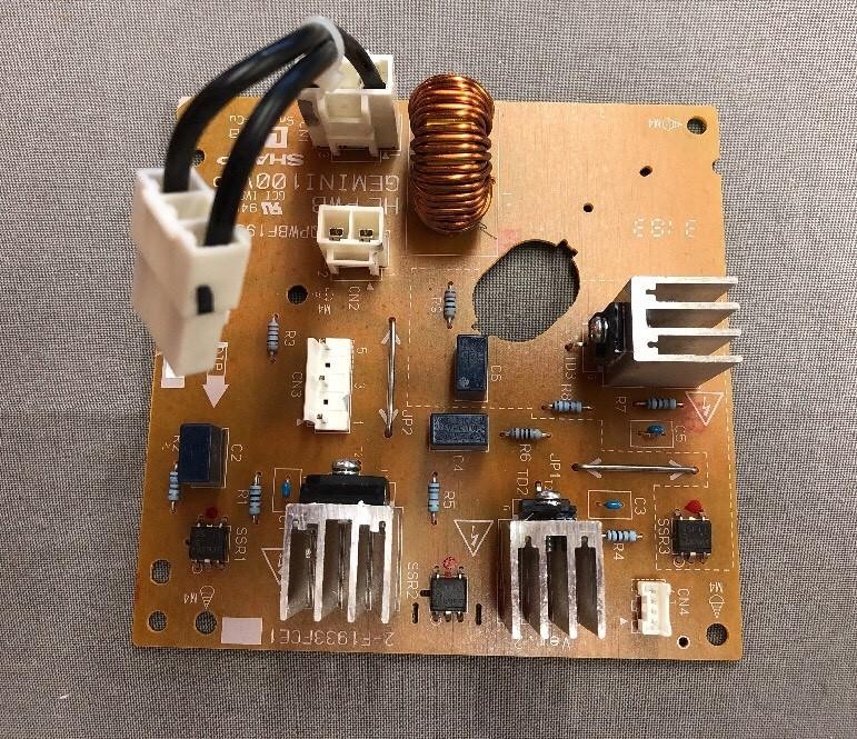 SHARP POWER SUPPLY BOARD GEMINI 100V QPWBF1933FCPZ 2-F1933FCE1