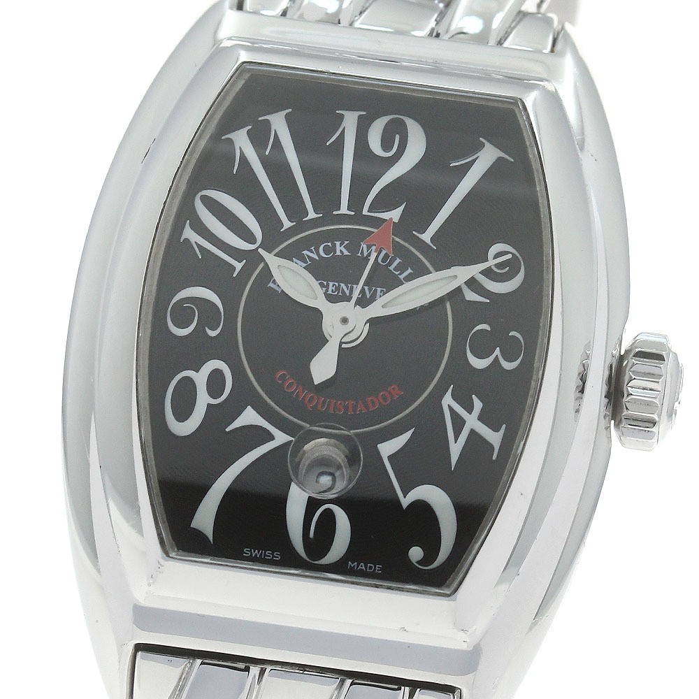 Franck Muller Watch Conquistador 8005LSC 28mm Black Dial Date Automatic Women’s