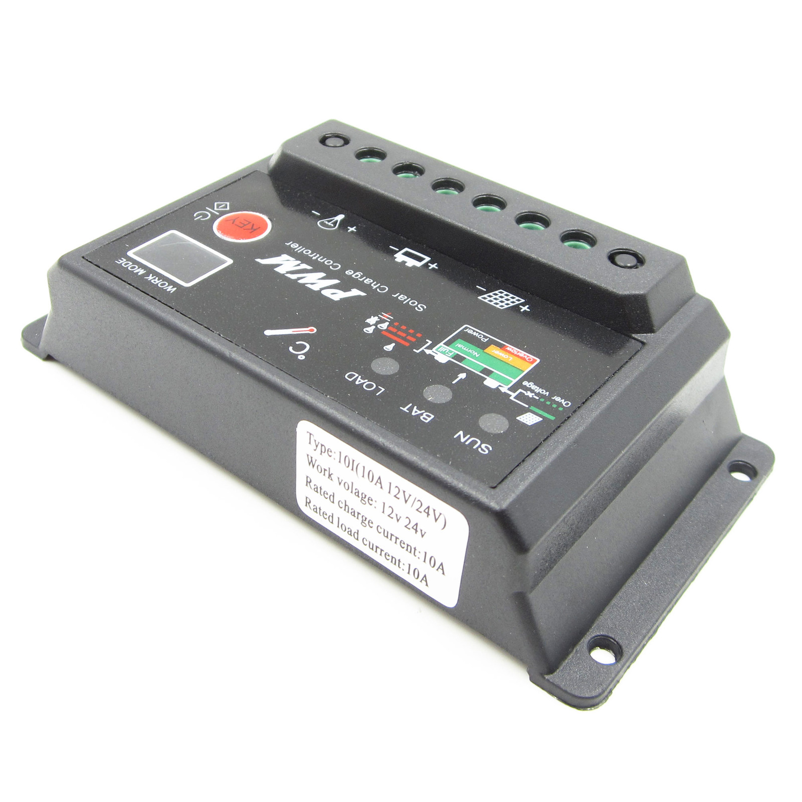 Upgrade 12V 24V Switch TOP Version PWM 10A Solar Charge Controller Regulator
