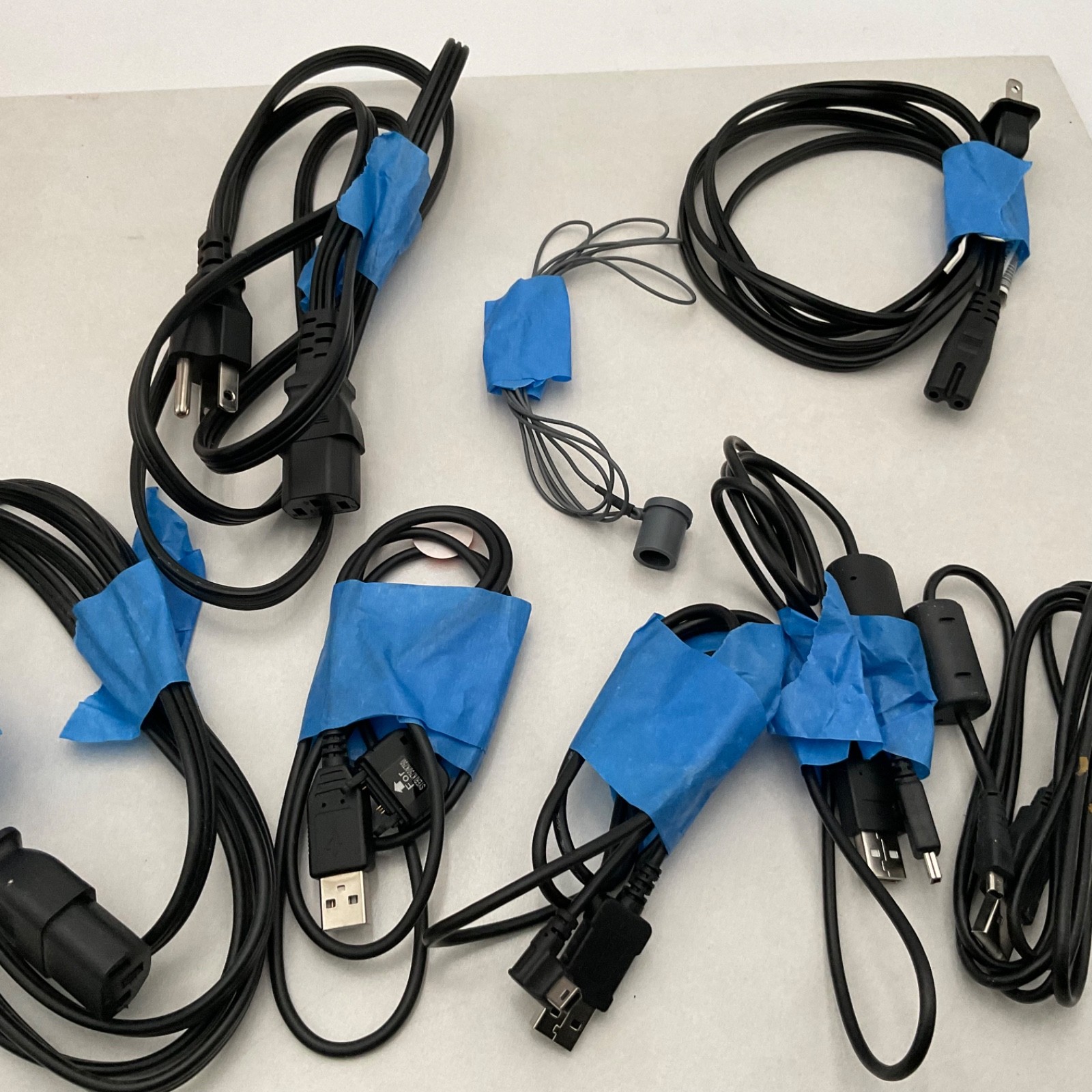 Mix Lot Electronic Cables USB Power Cords Mini USB Samsung Adapter ComputerCable