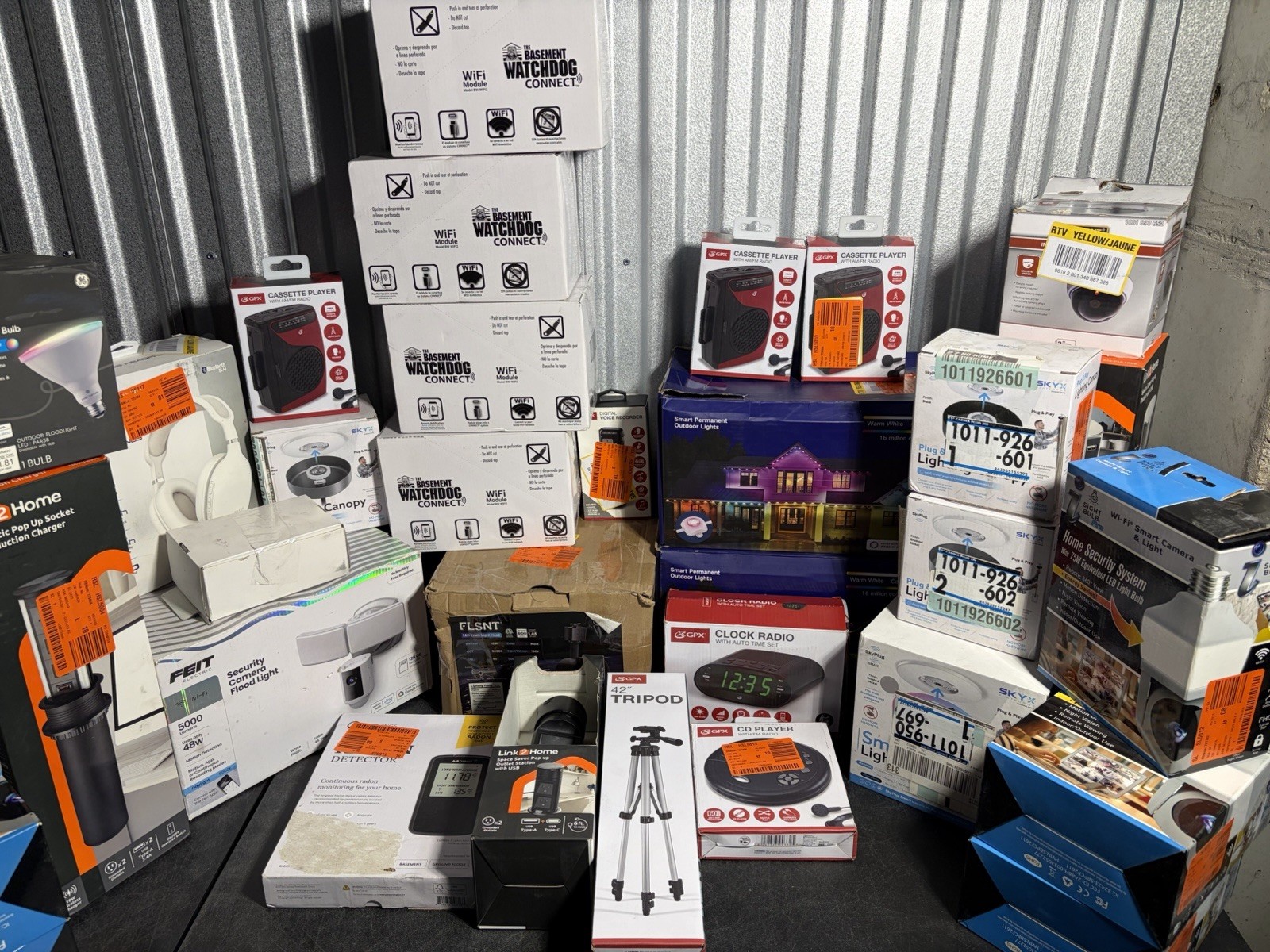 Mixed Electronics & Smart Home Lot Cameras Lights Audio New/Open Box Bulk