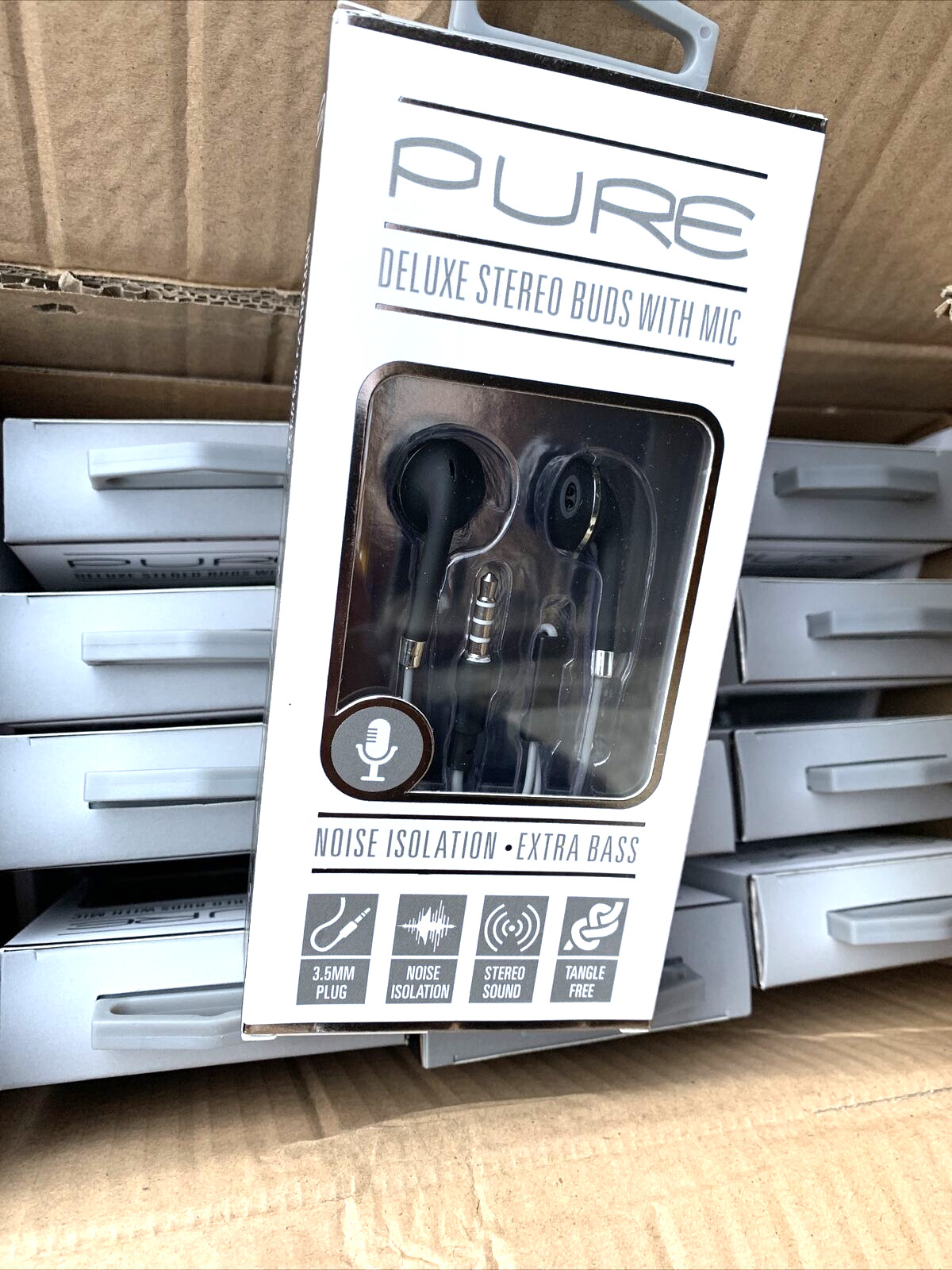 BULK WHOLESALE Resale Lot NEW Sentry Earbuds Stereo Buds W Mic TalkBuds (168 Pc)