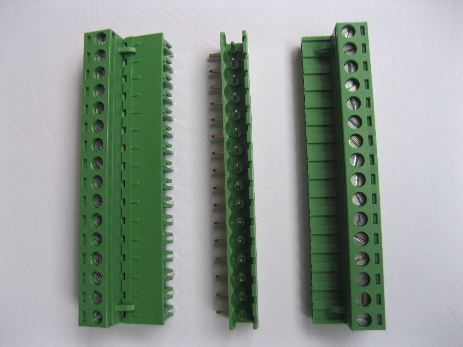 50 pcs Angle 16 pin 5.08mm Screw Terminal Block Connector Green Pluggbale Type