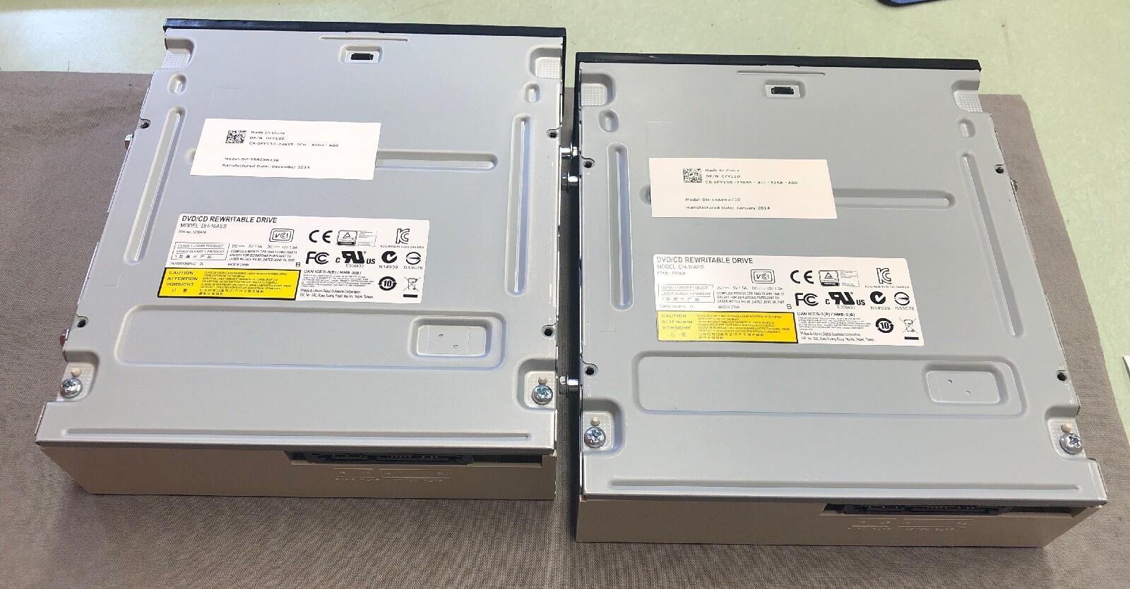 LOT OF 2 PHILIPS LITEON DH-16AES13B CD/DVD REWRITABLE DRIVE DELL 0FY13D
