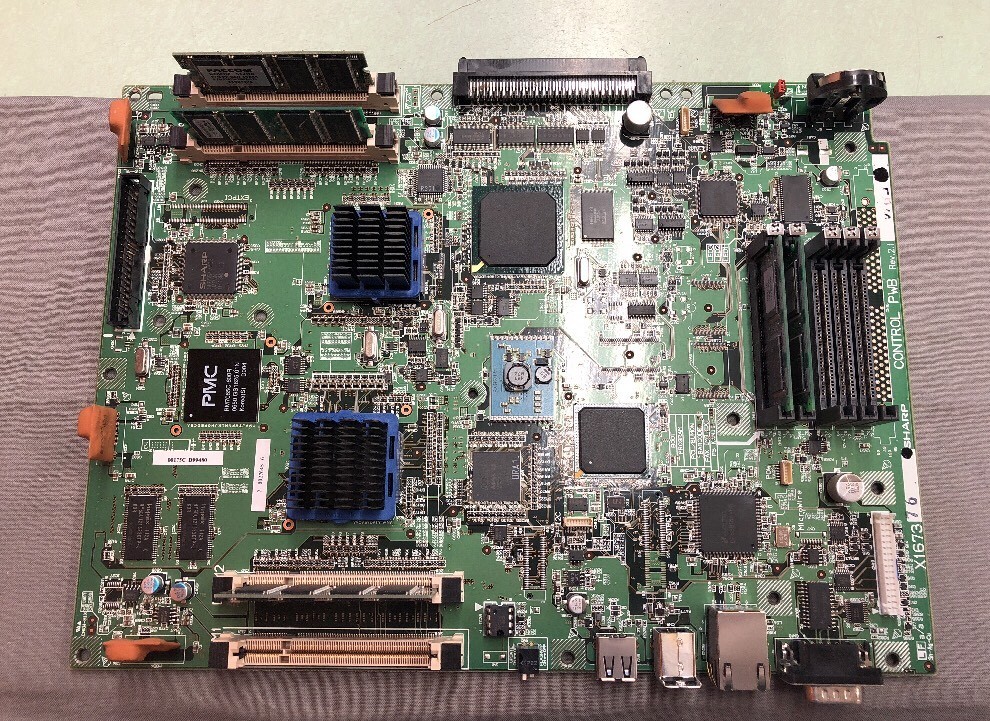 SHARP COPIER CONTROL MAIN BOARD X167376 REV 2.1 WITH FLASH AND MEMORY