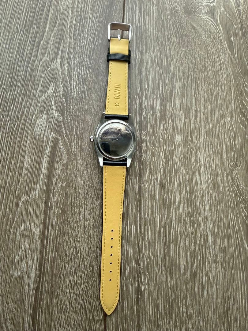 Rolex Watch Oysterdate Precision 6494 White Leather Band Red Black Calendar Rare