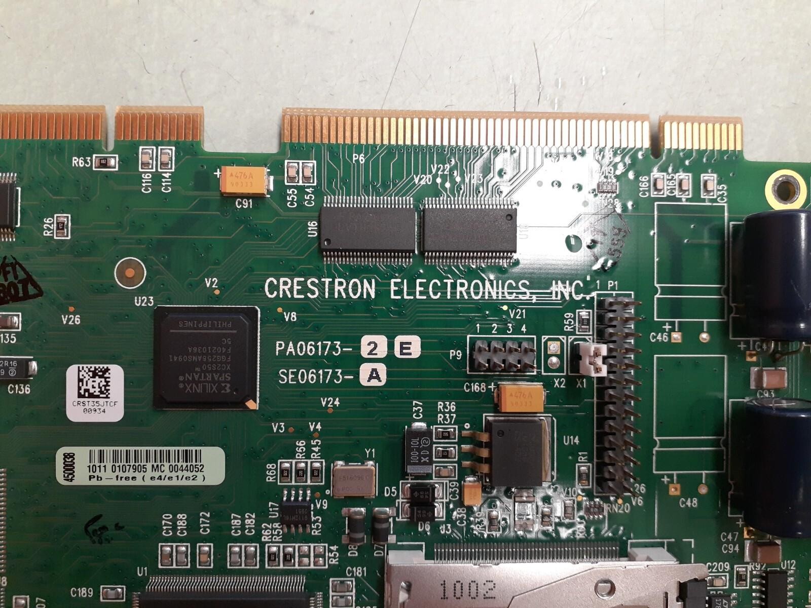 CRESTRON ELECTRONICS, INC. PA06173-2E SE06173-A Board