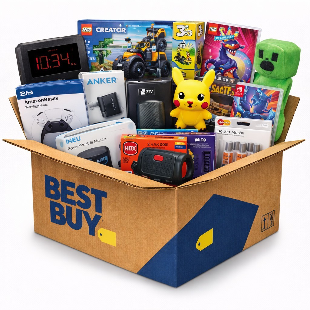 Amazon & Best Buy Mystery Box – New, Shelf Pulls, Returns, Overstock Lot