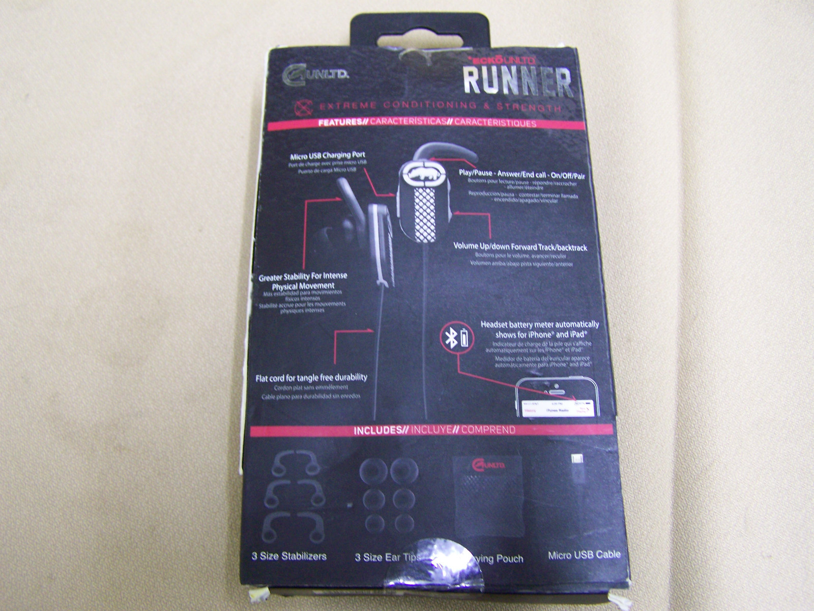 ECKOUNLTD EARBUDS Runner Bluetooth Earphones BLACK