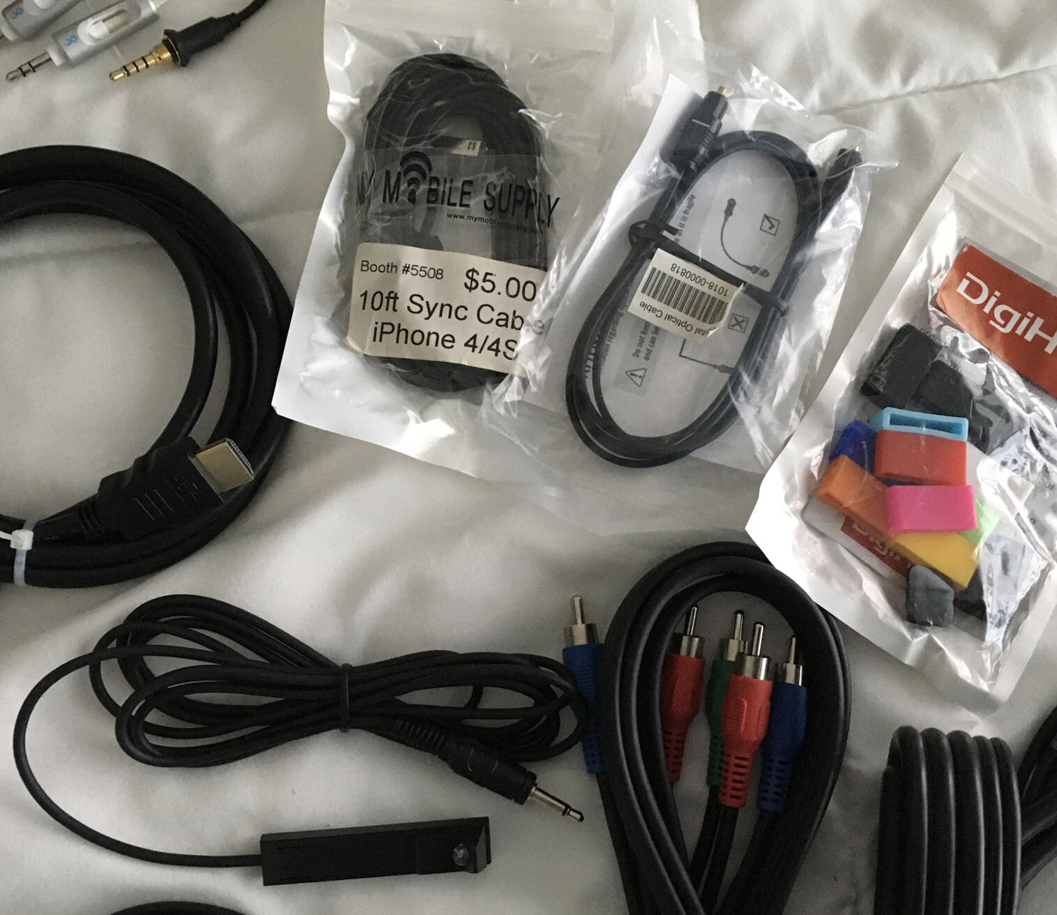 Electronic Cords & Cables Assortment, Plus More