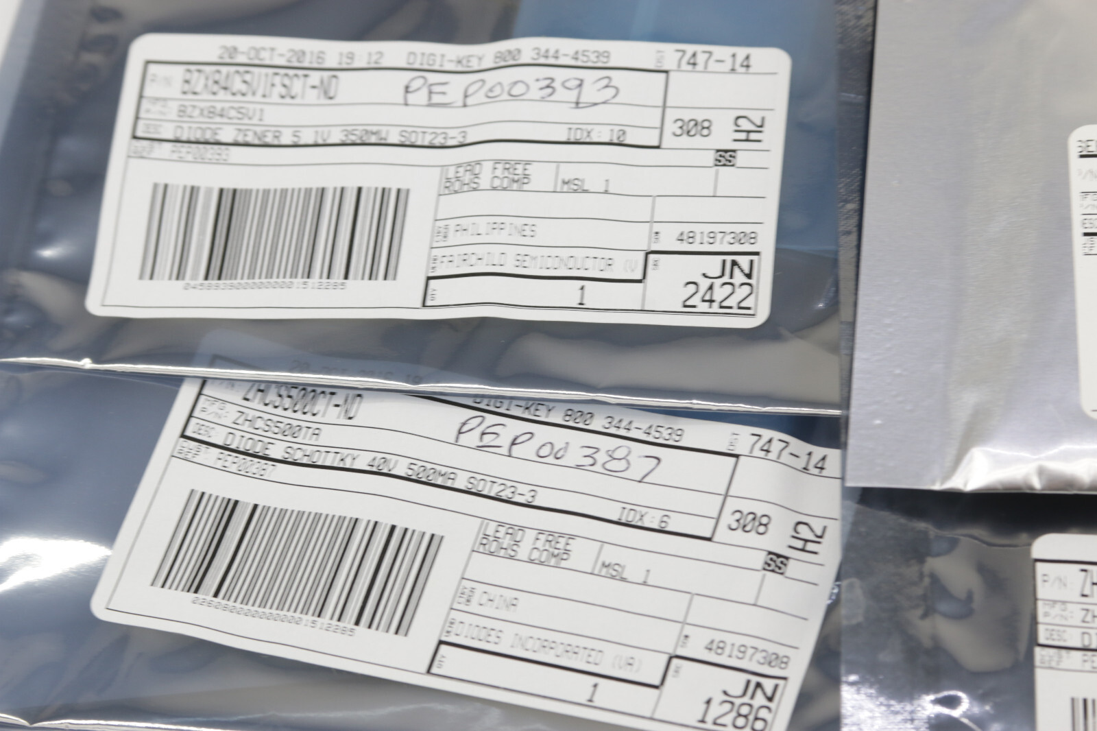 Assorted LOT Microcontroller Capacitor Fuse Jumper – From Digi-Key NEW Old Stock