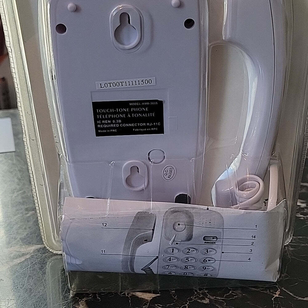 Brand new sealed hrs global touch-tone phone amb-3005wh